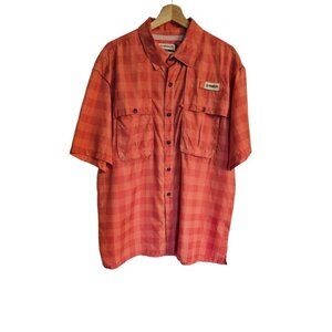 Magellan Fish Gear Shirt Size Large Orange Relaxed Fit sports wear